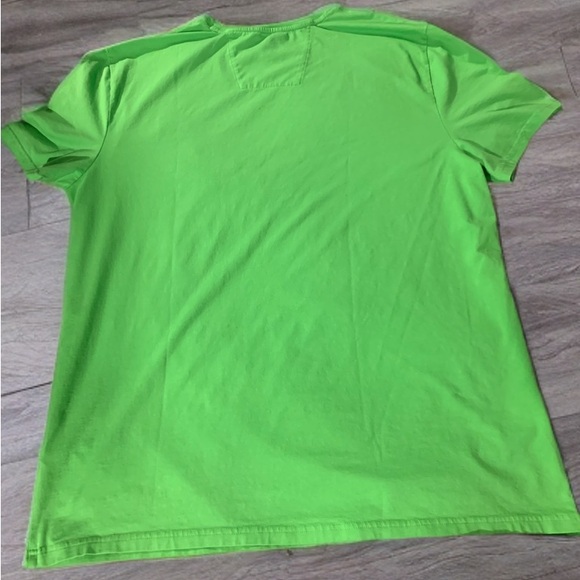 Nautica Mens Performance Tee Slim Fir Pocket T Shirt Green with Navy Logo Sz XXL - Picture 3 of 4